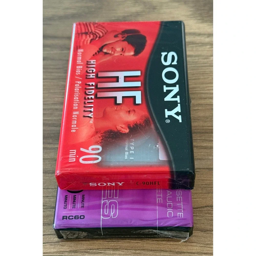 Sony HF 90 & RCA 60 Blank Audio Cassette Tapes Lot of 2 New Sealed Normal Bias